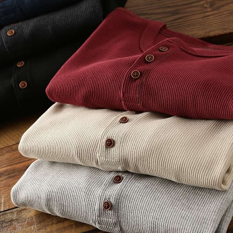 Seraina Bach™ | Klassisches Henley-Shirt für Herren