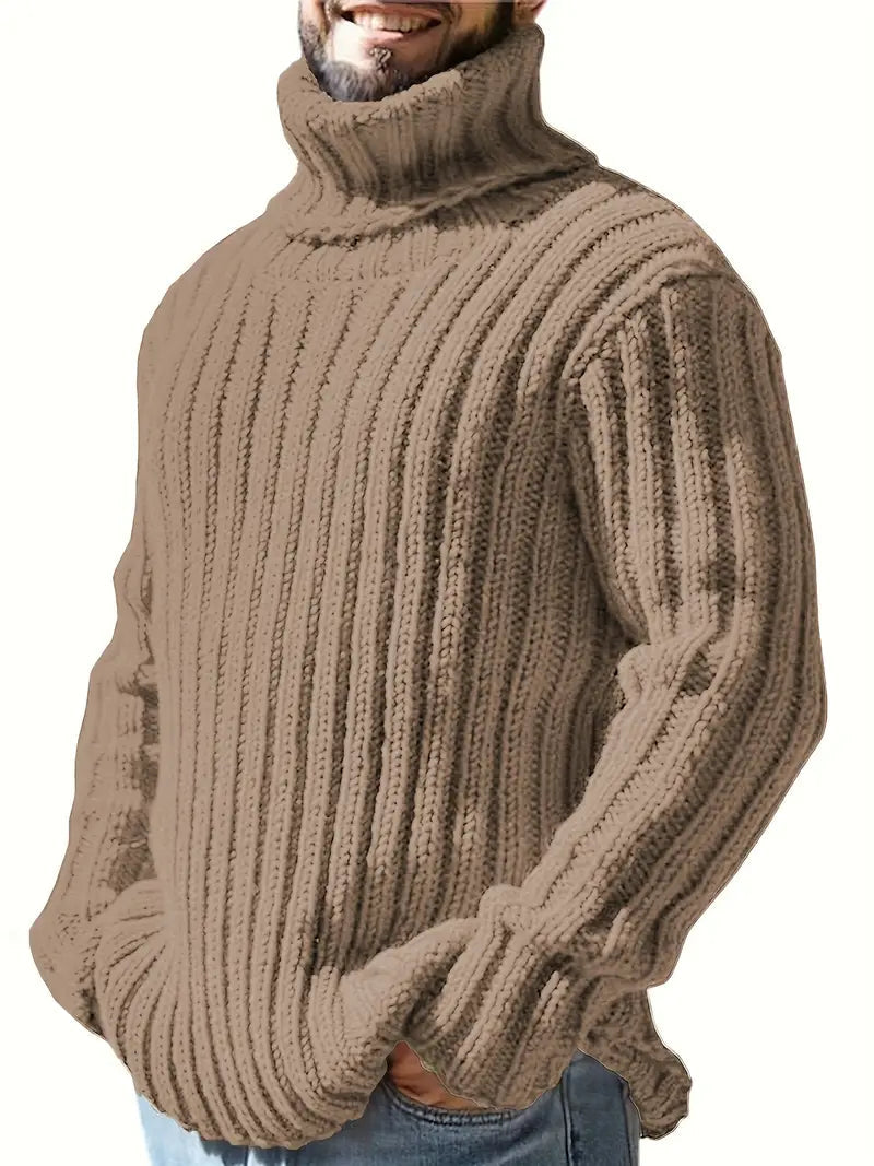 Ferdo™ | Langärmeliger Dickes Stricken Rollkragenpullover