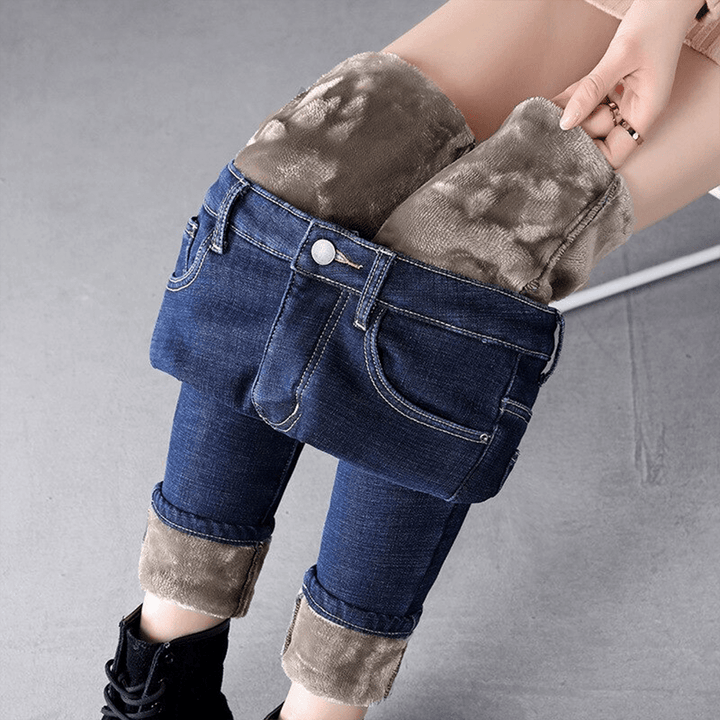 Jacqueline™ | Ultimativ dehnbare, warme Fleece-Jeans