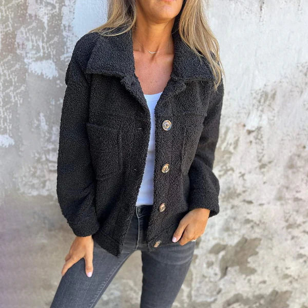 Bess™ | Kurze Wolljacke mit Revers